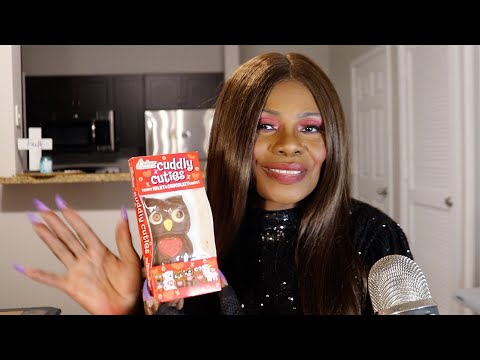 CUDDLY CUTIE CHOCOLATE OWL CAME TO VISIT ASMR EATING SOUNDS