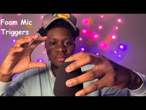 ASMR Here Is What Good Sleep Sounds Like!! (Foam Mic Triggers)