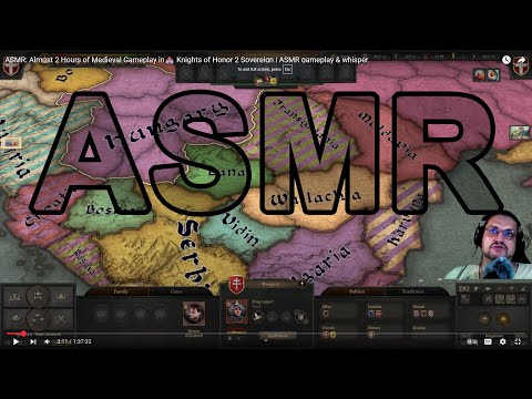 ASMR: Almost 2 Hours of Medieval Gameplay in🏰 Knights of Honor 2 Sovereign | ASMR gameplay & whisper