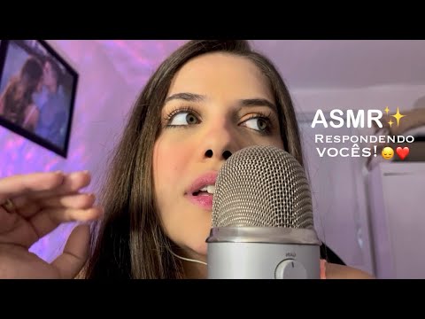 Sussurrando bem PERTINHO do seu ouvido | ASMR respondendo perguntas