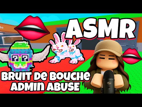 ASMR Français • LES MEILLEURS BRUIT DE BOUCHE et ADMIN ABUSE SUR STEAL A BRAINROT ROBLOX !👄 (pâques)