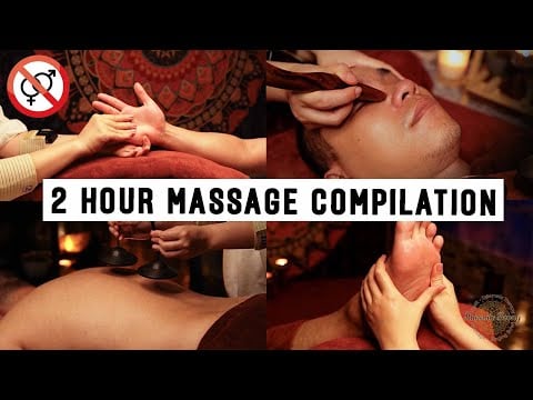 ASMR 2 Hour Stress RELIEF  Reflexology Compilation For Relaxation | Face, Head and Body Massage