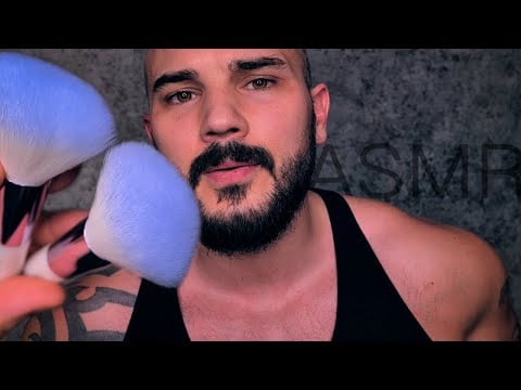 ASMR Brushing Away Your Stress (Back to Sleep my Friend) SAFE ASMR - Face Brushing - Hair Brushing