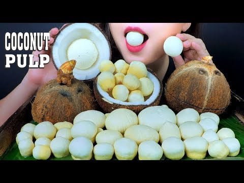 ASMR COCONUT PULP (Fluffy Soft CRUNCHY EATING SOUNDS) NO TALKING | LINH-ASMR