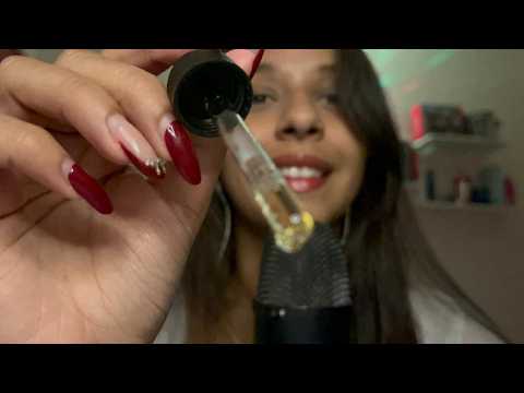 ASMR: FAZENDO SEU SKIN CARE PARA DORMIR