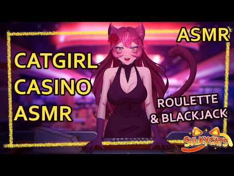 Catgirl Plays Roulette and Blackjack with you at the Casino| ASMR | Personal Attention | [cards]