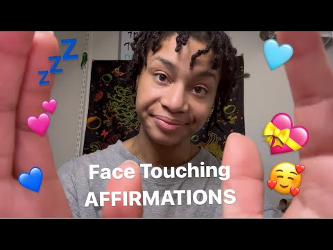 ASMR - Face Touching Affirmations (Crystal)