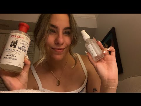 ASMR Sleepover Skincare with your bestie!