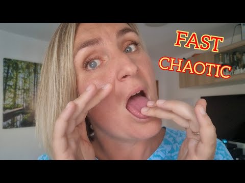 ASMR FAST CHAOTIC MOUTH SOUNDS + Spit Painting (NO TALKING) Tingle Explosion! 🤯🎨 #asmr #relax