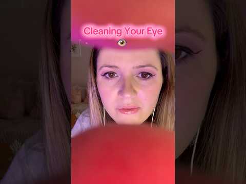 👁️ Cleaning Your Eye… but Make it ASMR 💦✨ #shorts