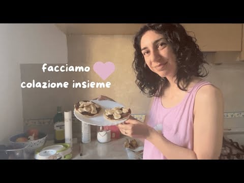 ASMR DEL BUONGIORNO ☀️ Facciamo colazione insieme (soft spoken, music, chewing sounds)