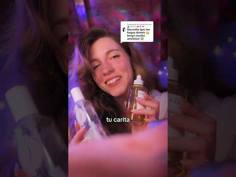 #ASMR para DORMIR 💗te hago el skincare en tu camita ✨