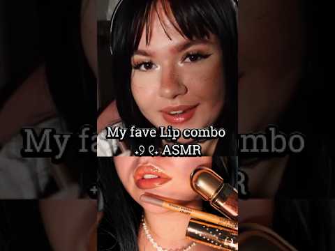 Fall Lip Combo: brown liner & shimmery gloss⟡ ₊୨ᰔ୧₊ ASMR #lipcombo #makeup #asmr #asmrsounds