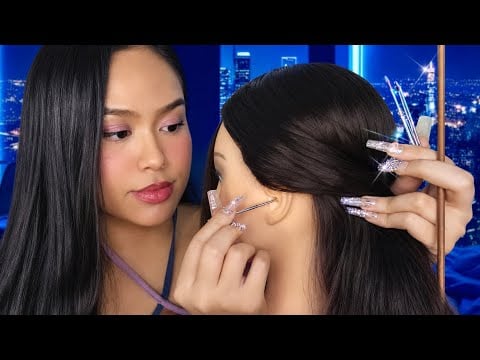 ASMR Giving U TINGLY Ear, Neck, Scalp Scratch & Massage | Ear Cleaning & Exam | Personal Attention