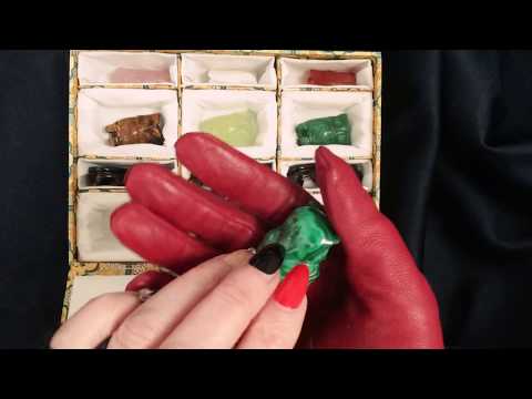 🚩TAPPING with LONG NAILS and LEATHER GLOVE (part 2) [[ASMR]]