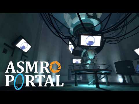 [ASMR] GLaDOS ASMR | Portal | (Reading voice lines, gameplay, whispered, ear-to-ear)