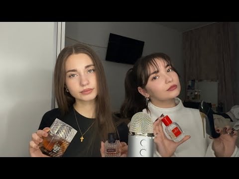 ASMR Guess the Parfum 🌺 with my sister