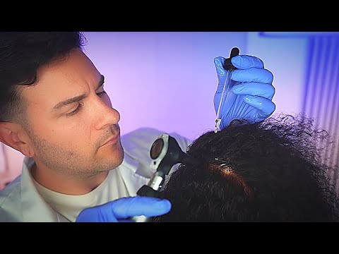 ASMR Relaxing Afro Hair & Scalp Check-Up | Detailed Doctor Roleplay