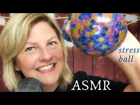 ASMR Stress Ball Sounds 🤗💗✨ [Whispering, Squeezing, Squishing]