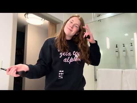 ASMR get ready with me in a hotel! whispered (and a little unhinged)