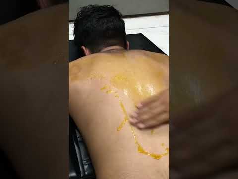 Back Massage ASMR #backmassage #loudbackcracking #lowerbackpain #lahoribarber #asmrsounds #oil