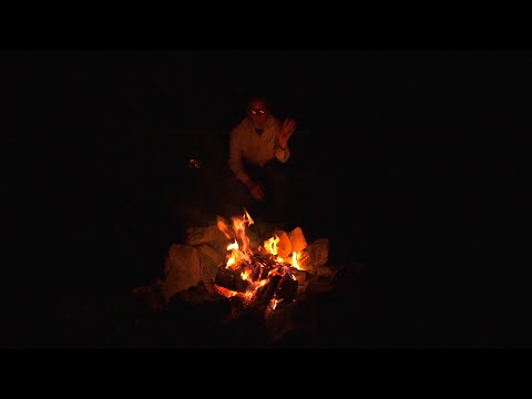 ASMR Campfire on a Calm Summer Night in the Forest (Crackling Fire, Whip-poor-will Sounds)