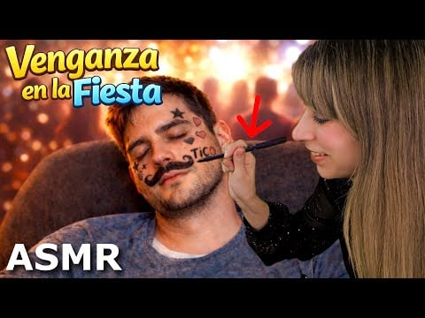 🎉ASMR Te Dormiste en mi fiesta y bueno ...era inevitable | Pinto Tu Carita | Roleplay Relajante