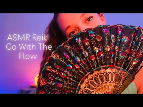 ASMR Reiki to Go With The Flow - Soft Spoken, Smoke Cleanse, Pulling and Cutting, Hand Fan Movement