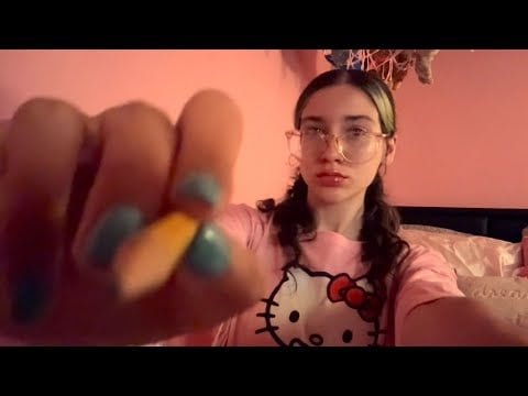 Asmr ~ Fast & Aggressively Drawing On You ✍🏻 (Camera Touching, Lofi, Hand & Mouth Sounds, Pencil…)
