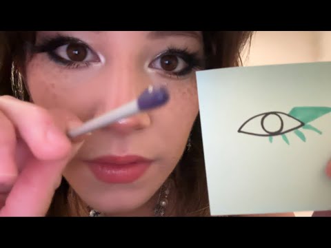 stick n poke tattoo eyeliner (asmr)