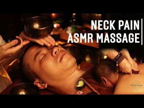 No Talking Just Relaxing | NECK PAIN RELIEF IN SECONDS | ASMR Neck Massage Before Sleep