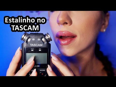 ASMR: ESTALINHOS PERTINHO DO TASCAM COM TAPPING | VÍDEO DELICADO PARA RELAXAR 💤