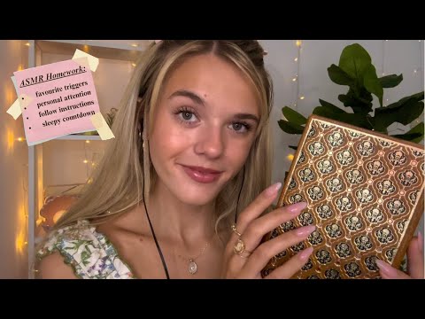 ASMR For School Anxiety/Stress 📓♡🖋 (trigger assortment + personal attention)