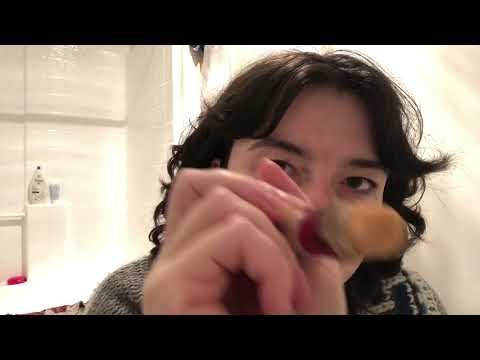 ASMR chaotically doing your makeup