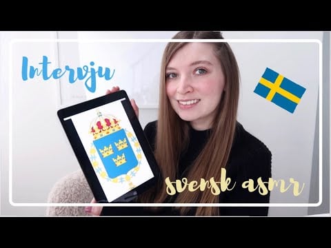 ASMR PÅ SVENSKA - Jobbintervju roleplay - ASMR IN SWEDISH - ASMR RUOTSIKSI