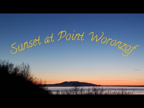 #ASMR #Alaskan #Sunset Short Ride to Point Woronzof🌃