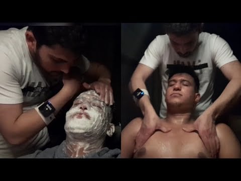 body massage and head massage with the perfect incarnation of asmr massage