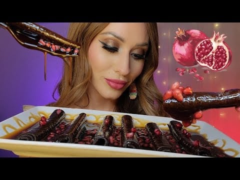 ASMR Trying TikTok VIRAL Lavashak! 🍒🤤😵‍💫 *Mukbang* Juicy Persian Fruit Rolls!