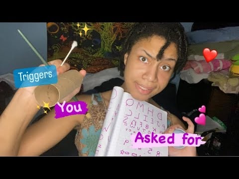 ASMR - 1 MINUTE TRIGGERS YOU ASKED FOR (asked for on tiktok) Part 2