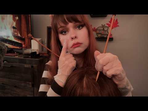 ASMR Mime Plays With Your Hair / Wooden Tools (No Talking)