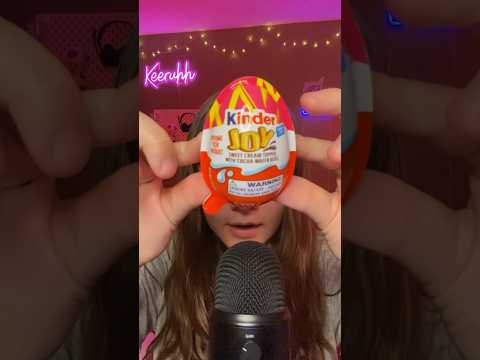 Trying a Kinder Egg #asmr #shorts