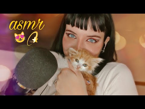 ASMR CON MI GATITA | sonidos cosquillosos + charlita