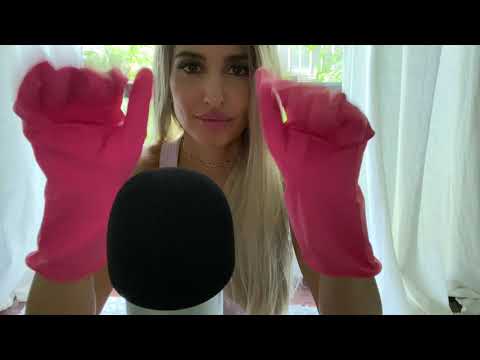 ASMR Sounds of Rubber Gloves - Squeezing, Tapping, Handling Rubber Gloves (No Talking)