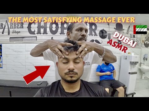 ASMR | Barber Looks Like A  Baba Sen And BARBER MASSAGE 🇦🇪