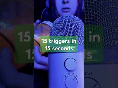 15 triggers in 15 seconds #relaxing #tingles #satisfying #asmr