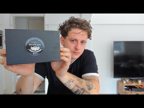 ASMR beard grow kit Unboxing 