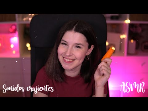 ASMR | Comiendo alimentos MUY CRUJIENTES ✨ COMIDA CRUJIENTE Y RELAJANTE (Mouth sounds) | BlueYeti