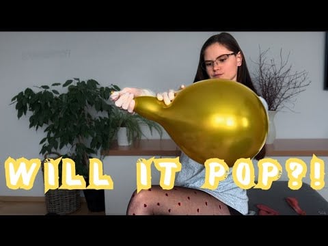ASMR Balloon Inflation in Latex Gloves💥 (Stretching & Loud Pop) 💥