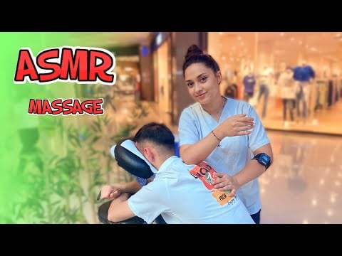 ASMR Sedef massage & Neck,shoulder massage + chair massage