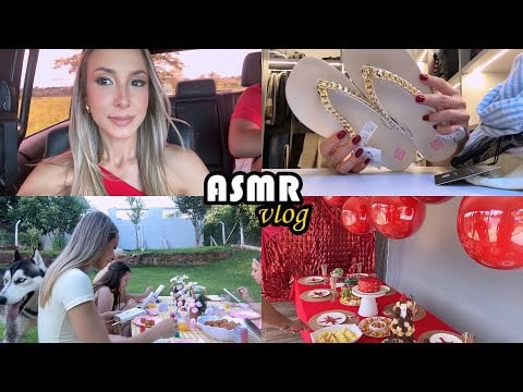 ASMR VLOG 🌸 comprinhas, fotos de natal, picnic, organização, faxina e muito mais..